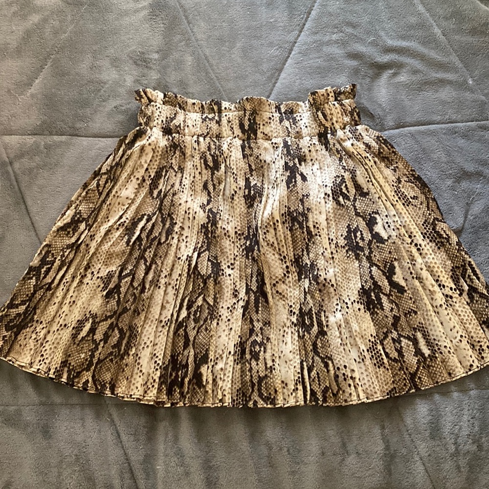 Snake print skirt
